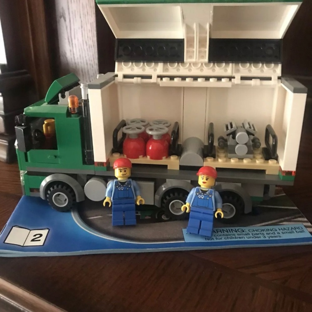 LEGO city cargo truck already made with booklet